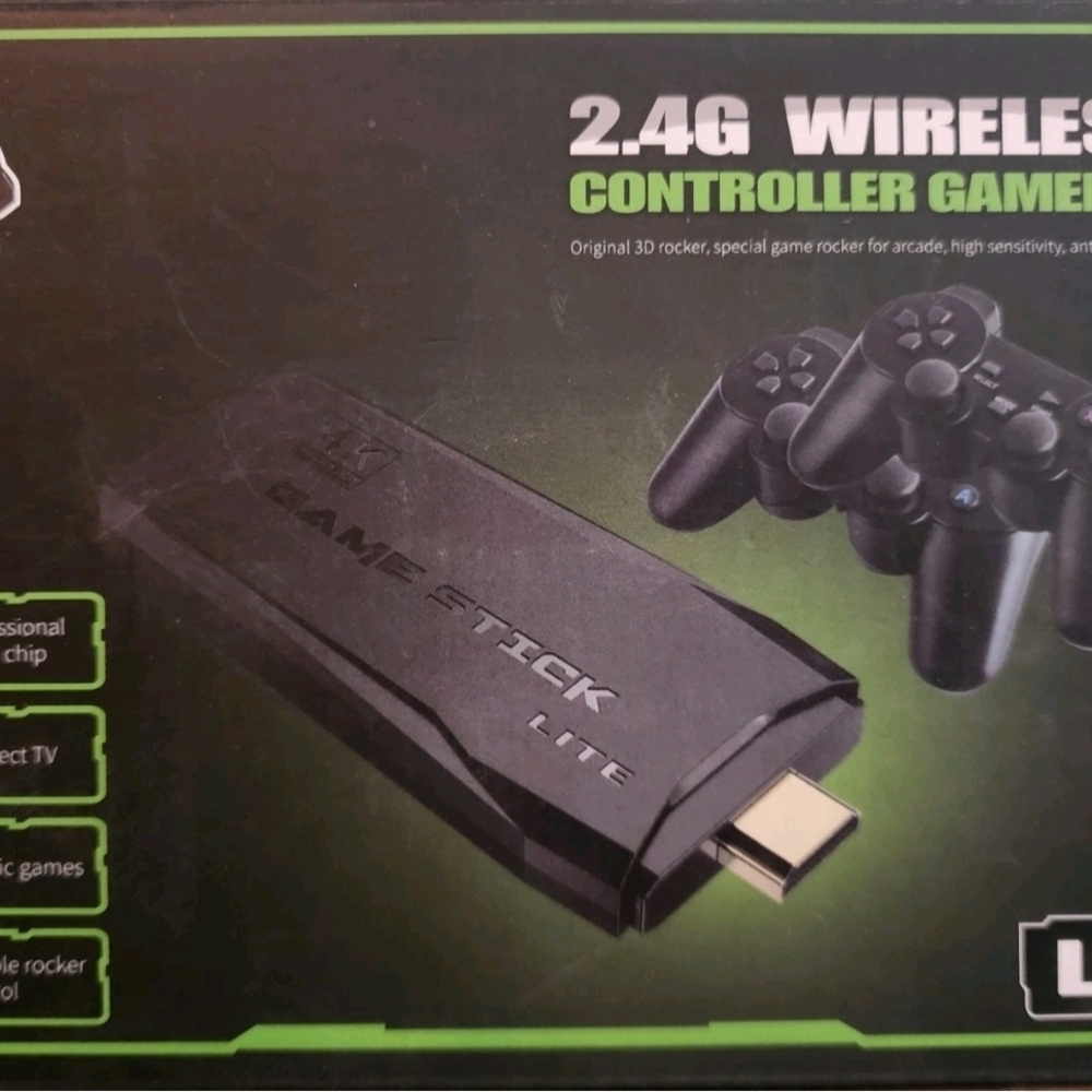 Game Stick Lite 2.4G Wireless Controller - BlackOver 20,000 Games Stick Lite